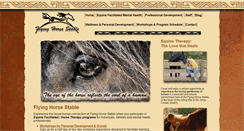 Desktop Screenshot of flyinghorsestable.net