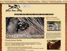 Tablet Screenshot of flyinghorsestable.net